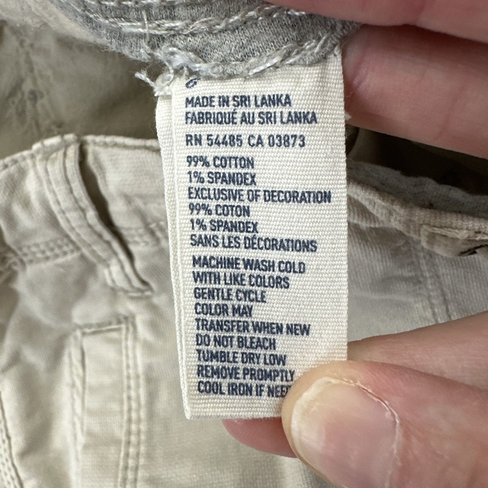 Y2K Vintage American Eagle Low Rise Cargo Pants Utility Gorpcore Women 6 x 32 - Picture 4 of 8